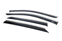 Hyundai Ioniq 5 2021- рр. Вітровики з хромованим молдингом (4 шт, Niken) фото 2