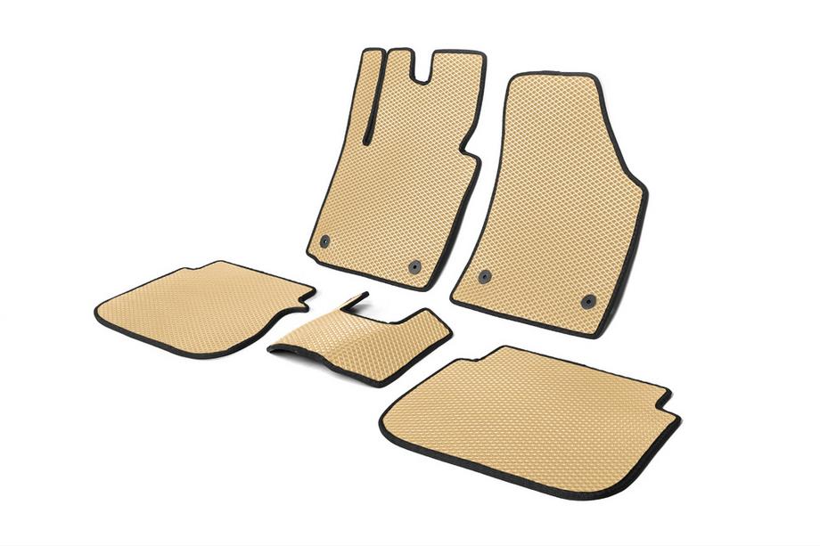 Volkswagen Caddy 2004-2010 рр. Килимки EVA (Бежеві) Фото 2