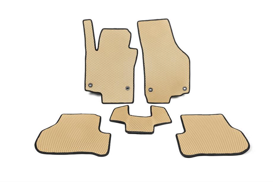 Volkswagen Golf 6 2008-2014 рр. Килимки EVA (Бежевий) Image