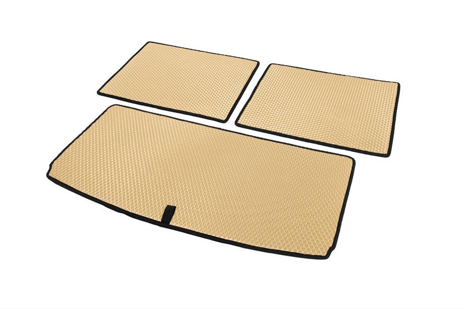 Volkswagen ID.6 2021- рр. Килимок багажника (EVA, Бежевий) Фото 2