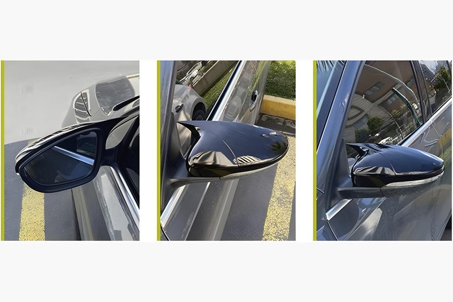 Hyundai Tucson TL 2016-2021 рр. Накладки на дзеркала BMW-Style (2018-2020, 2 шт) Image