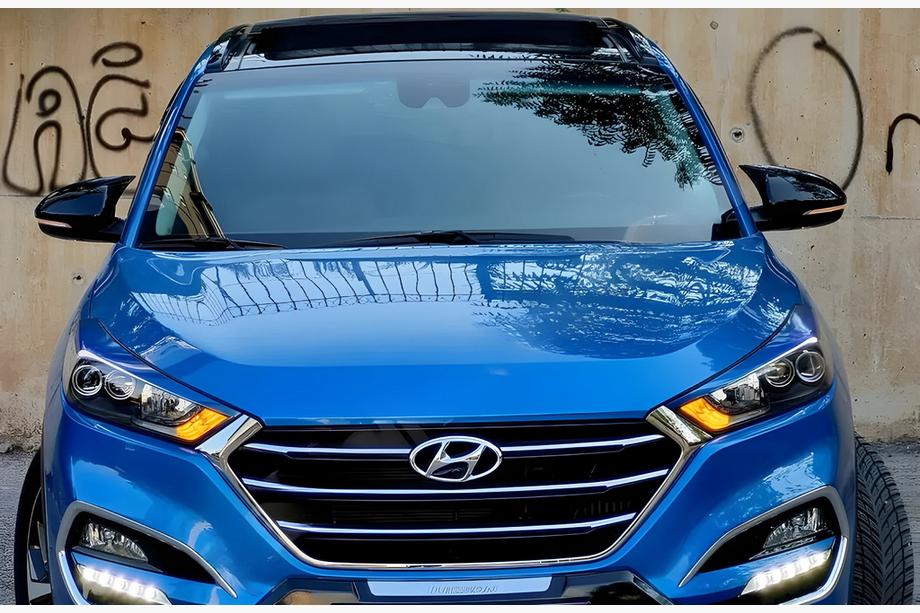 Hyundai Tucson TL 2016-2021 рр. Накладки на дзеркала BMW-Style (2015-2018, 2 шт) Фото 5