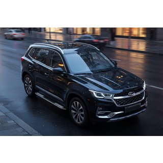 Бокові пороги Tayga V2 (2 шт., алюміній) фото 1