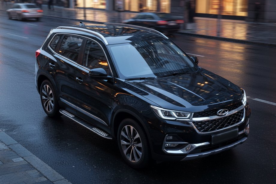 Chery Tiggo 7 2020- рр. Бокові пороги Tayga V2 (2 шт., алюміній) Фото 1