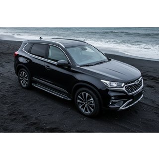 Бокові пороги RedLine V1 (2 шт., алюміній) Chery Tiggo 7 2020- рр. фото 1