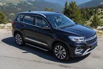 Chery Tiggo 8 2017- рр. Бокові пороги Fullmond (2 шт., алюміній) фото 1