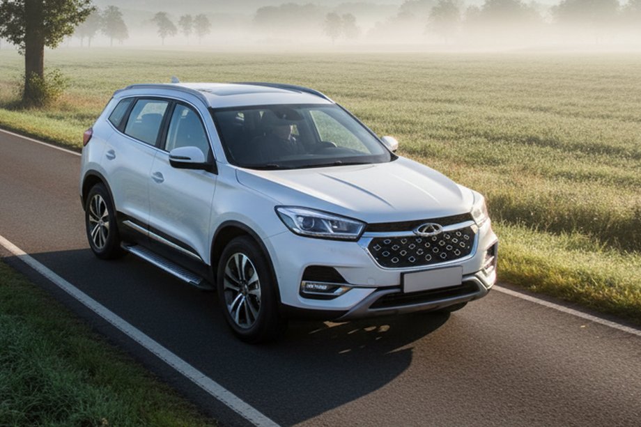 Chery Tiggo 8 2017- рр. Бокові пороги Line (2 шт., алюміній) Image