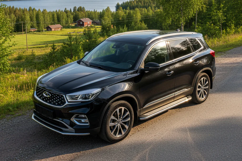 Chery Tiggo 8 2017- рр. Бокові пороги Maydos V2 (2 шт., алюміній) Фото 1