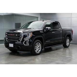 Бокові пороги Allmond Black (2 шт., алюміній) GMS Sierra 2019- рр. фото 1