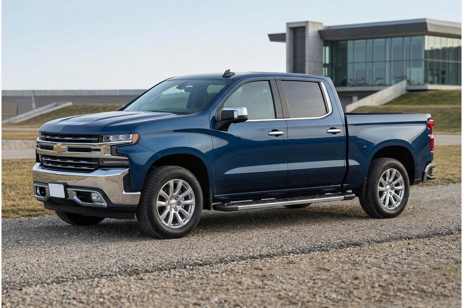 Chevrolet Silverado 2019- рр. Бокові пороги RedLine V1 (2 шт., алюміній) Фото 1