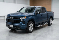 Chevrolet Silverado 2019- рр. Бокові пороги Tayga V2 (2 шт., алюміній) фото 1