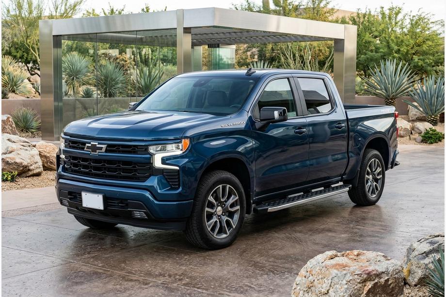 Chevrolet Silverado 2019- рр. Бокові пороги Blackline (2 шт., Алюміній) Фото 1