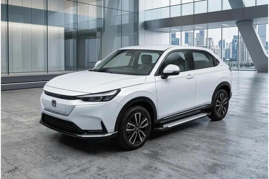 Honda eNS1 2022- рр. Бокові пороги Allmond Grey (2 шт., Алюміній)