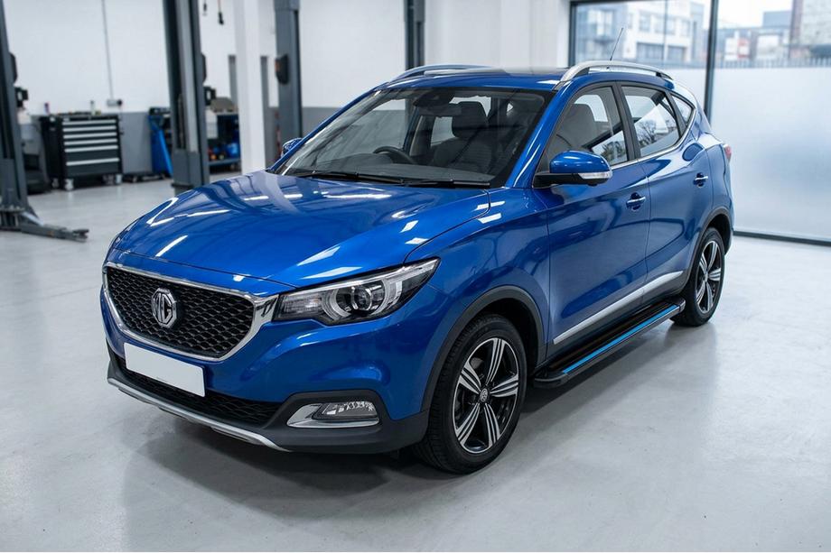 MG ZS 2017-2024 рр. Бокові пороги Maya Blue (2 шт., Алюміній) Фото 1