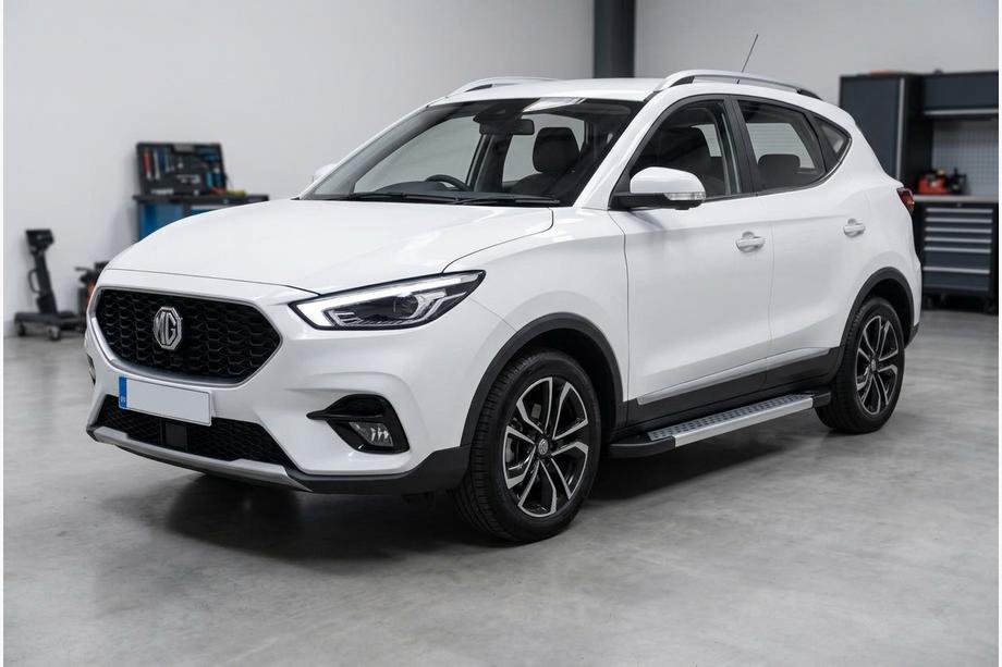 MG ZS 2017-2024 рр. Бокові пороги Vision New Grey (2 шт., Алюміній) Фото 1