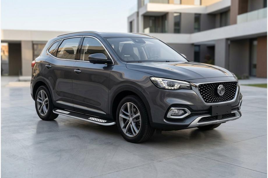 MG HS 2018- рр. Бокові пороги Tayga V2 (2 шт., Алюміній) Фото 1