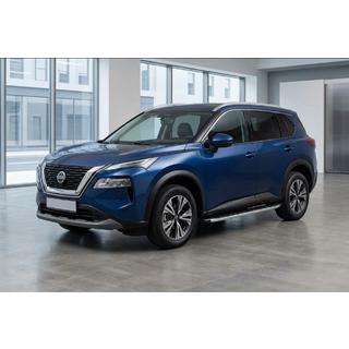 Бокові пороги Fullmond (2 шт., Алюміній) Nissan X-trail T33/Rogue 2022- рр. фото 1