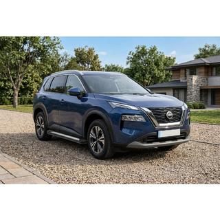 Бокові пороги Vision New Black (2 шт., Алюміній) Nissan X-trail T33/Rogue 2022- рр. фото 1