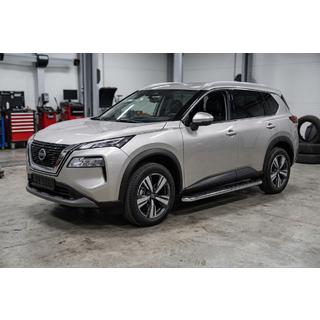 Бокові пороги Maydos V1 (2 шт., Алюміній) Nissan X-trail T33/Rogue 2022- рр. фото 1