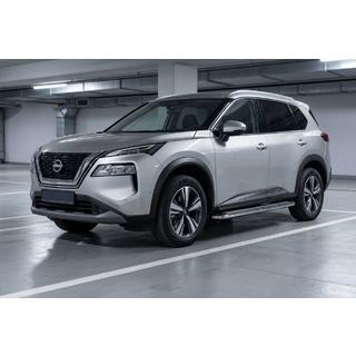 Бокові пороги Maydos V2 (2 шт., Алюміній) Nissan X-trail T33/Rogue 2022- рр. фото 1
