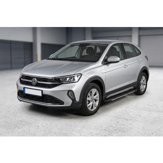 Бокові пороги Bosphore Grey (2 шт., Алюміній) Volkswagen Taigo 2020- рр. фото 1