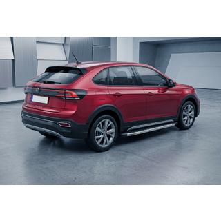 Бокові пороги BlackLine (2 шт., Алюміній) Volkswagen Taigo 2020- рр. фото 1