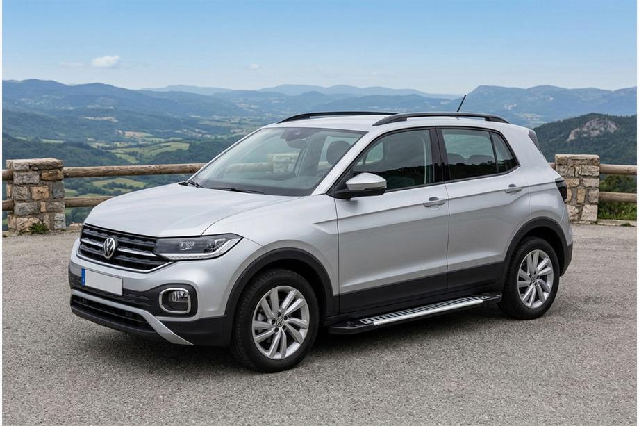 Volkswagen T-Cross 2019- рр. Бокові пороги Line (2 шт., Алюміній) Фото 1