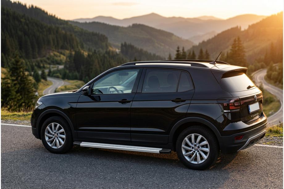 Volkswagen T-Cross 2019- рр. Бокові пороги Maya V2 (2 шт., Алюміній) Фото 1