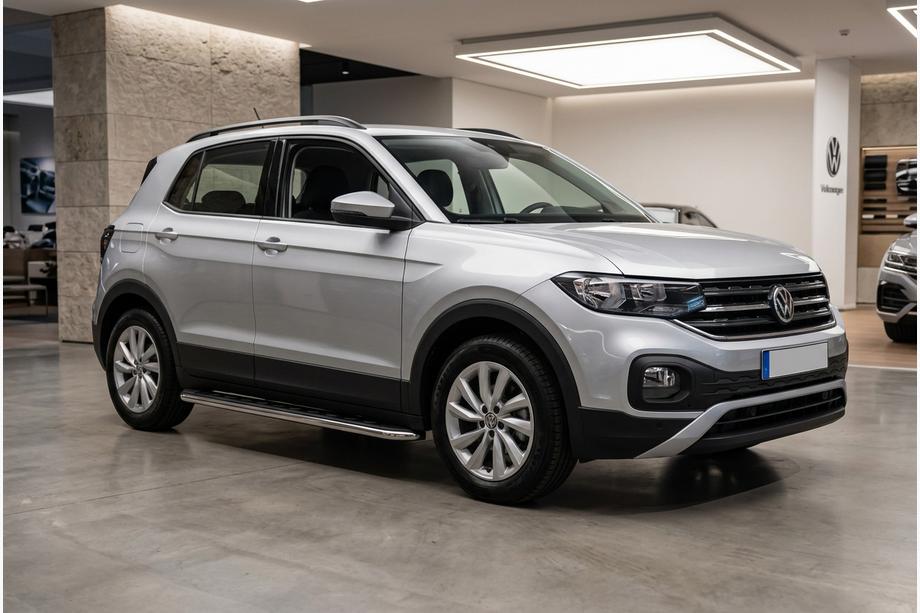 Volkswagen T-Cross 2019- рр. Бокові пороги Maydos V1 (2 шт., Алюміній) Фото 1