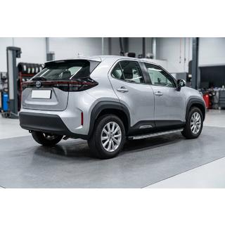 Бокові пороги BlackLine (2 шт., Алюміній) Toyota Yaris/Yaris Cross (XP210) 2020- рр. фото 1