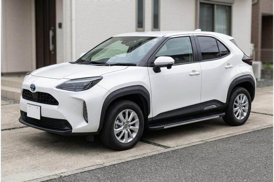 Toyota Yaris/Yaris Cross (XP210) 2020- рр. Бокові пороги Bosphore Grey (2 шт., Алюміній) Фото 1