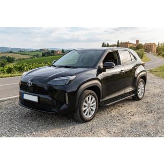Бокові пороги Bosphore Black (2 шт., Алюміній) Toyota Yaris/Yaris Cross (XP210) 2020- рр. фото 1