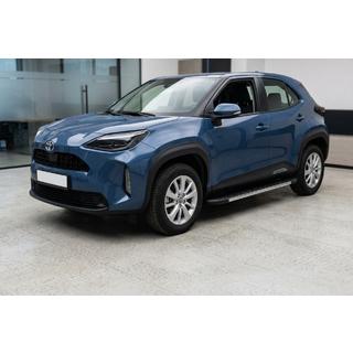 Бокові пороги Duru (2 шт., Алюміній) Toyota Yaris/Yaris Cross (XP210) 2020- рр. фото 1