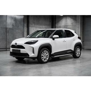 Бокові пороги Vision New Black (2 шт., Алюміній) Toyota Yaris/Yaris Cross (XP210) 2020- рр. фото 1