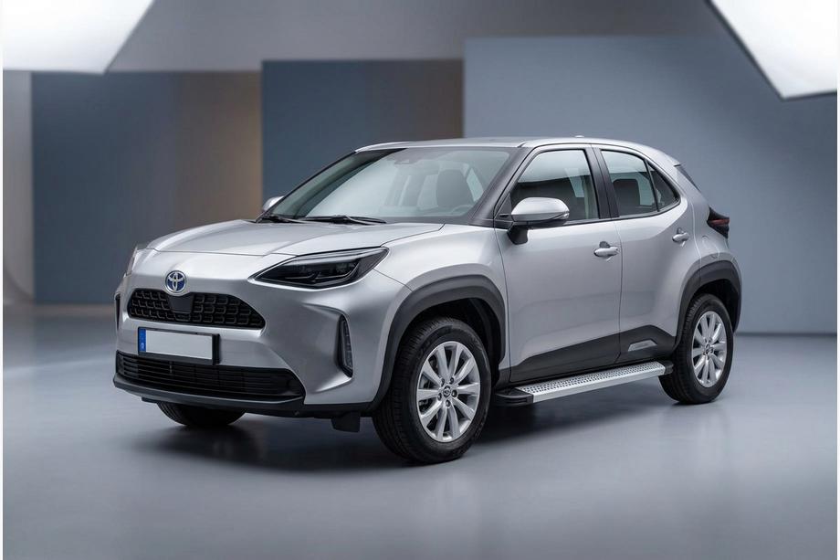 Toyota Yaris/Yaris Cross (XP210) 2020- рр. Бокові пороги Maya V2 (2 шт., Алюміній)