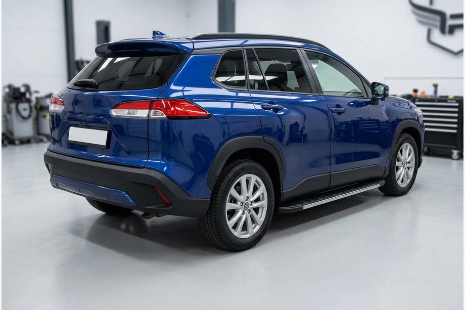 Toyota Corolla Cross 2020- рр. Бокові пороги Duru (2 шт., Алюміній) Фото 1