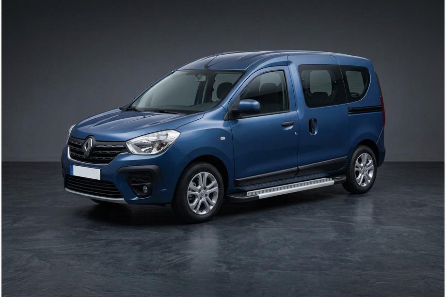 Renault Kangoo/Express 2021- рр. Бокові пороги New Vision Grey (2 шт., алюміній) Renault Express 2021↗ рр Фото 1