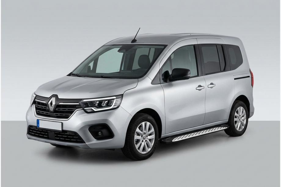 Renault Kangoo/Express 2021- рр. Бокові пороги Shining (2 шт., Алюміній) Фото 1
