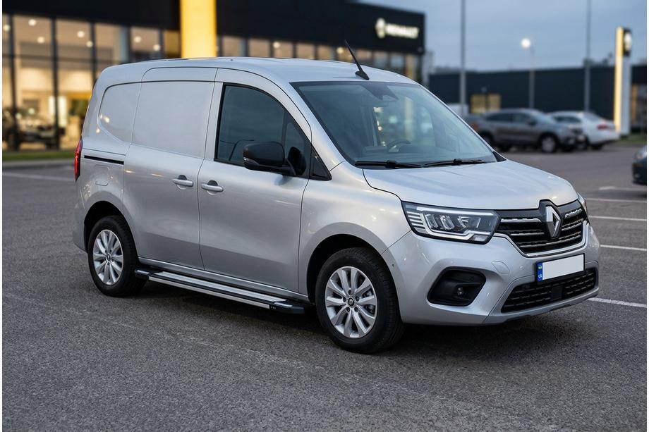 Renault Kangoo/Express 2021- рр. Бокові пороги Rainbow (2 шт., алюміній) Image