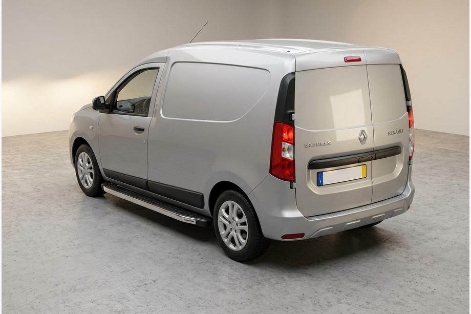 Renault Kangoo/Express 2021- рр. Бокові пороги BlackLine (2 шт., алюміній) Renault Express 2021↗ рр Фото 1