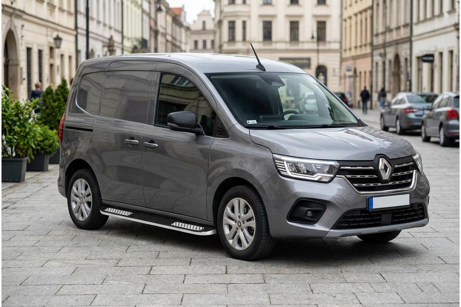Renault Kangoo/Express 2021- рр. Бокові пороги Tayga V2 (2 шт., алюміній) Renault Express 2021↗ рр Фото 1
