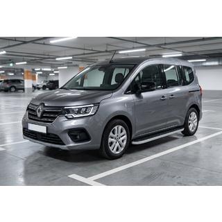 Бокові пороги Tayga Grey (2 шт., алюміній) Renault Kangoo/Express 2021- рр. фото 1