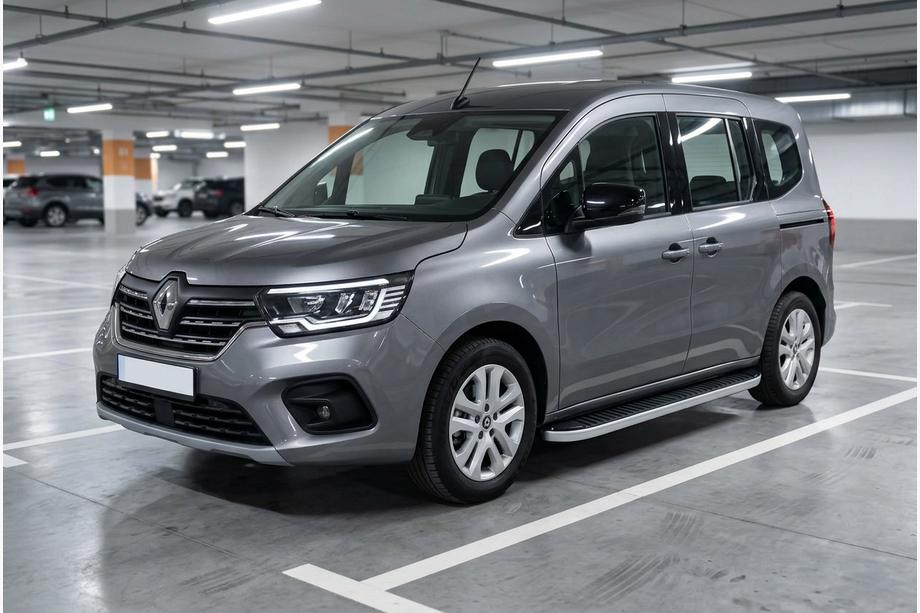Renault Kangoo/Express 2021- рр. Бокові пороги Tayga Grey (2 шт., алюміній) Renault Express 2021↗ рр Image