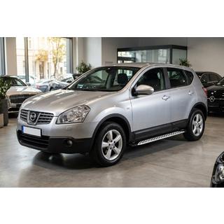 Бокові пороги Shining V1 (2 шт., Алюміній) Nissan Qashqai 2007-2010 рр. фото 1