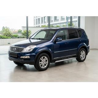 Бокові пороги Shining V1 (2 шт., Алюміній) SsangYong Rexton I 2001-2017 рр. фото 1