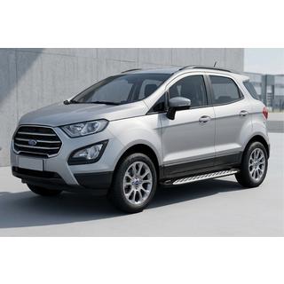 Бокові пороги Shining V1 (2 шт., Алюміній) Ford Ecosport 2013-2022 рр. фото 1