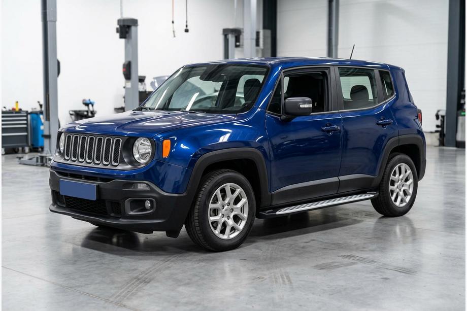 Jeep Renegade 2014- рр. Бокові пороги Shining V1 (2 шт., Алюміній) Фото 1
