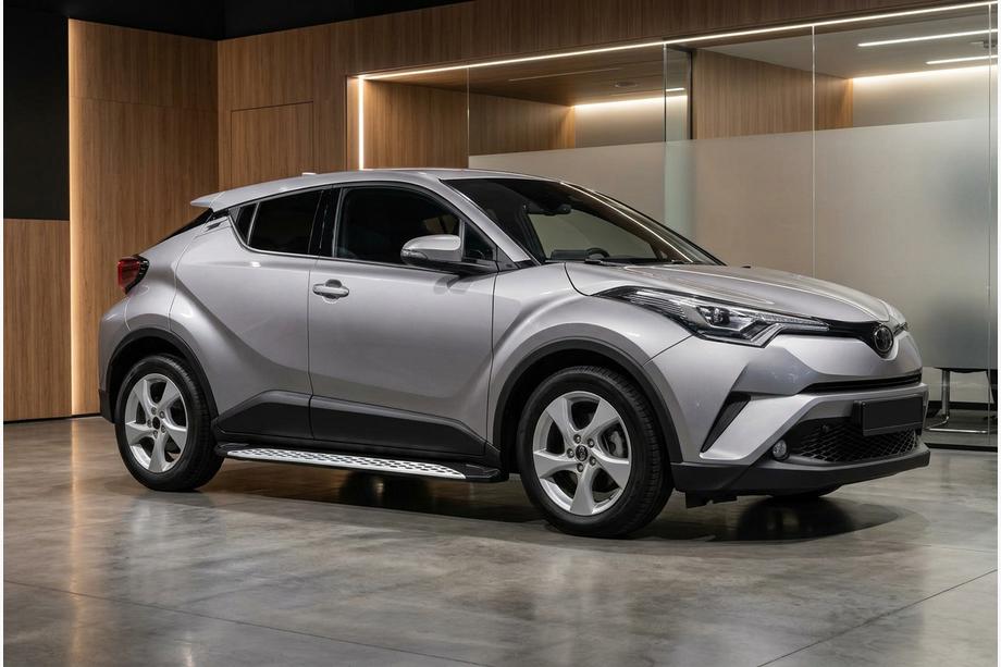 Toyota C-HR 2016-2023 рр. Бокові пороги Shining V1 (2 шт., Алюміній) Фото 1
