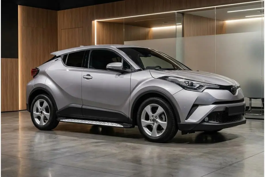 Toyota C-HR 2016-2023 рр. Бокові пороги Shining V1 (2 шт., Алюміній) Фото 1