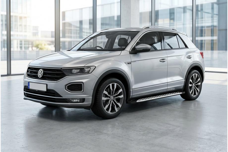 Volkswagen T-Roc 2017-2025 рр. Бокові пороги Shining V1 (2 шт., Алюміній) Фото 1